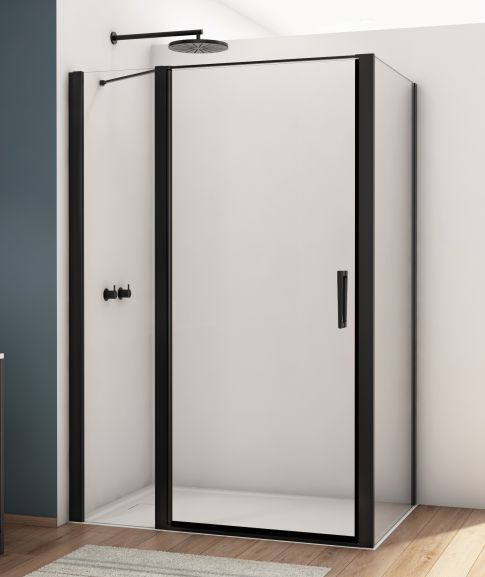 Sprchové kouty SanSwiss D22T13+D22F1 BLACK LINE