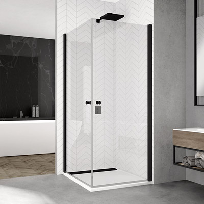 Sprchové kouty SanSwiss SOLINO BLACK LINE - SOLF1 G+D